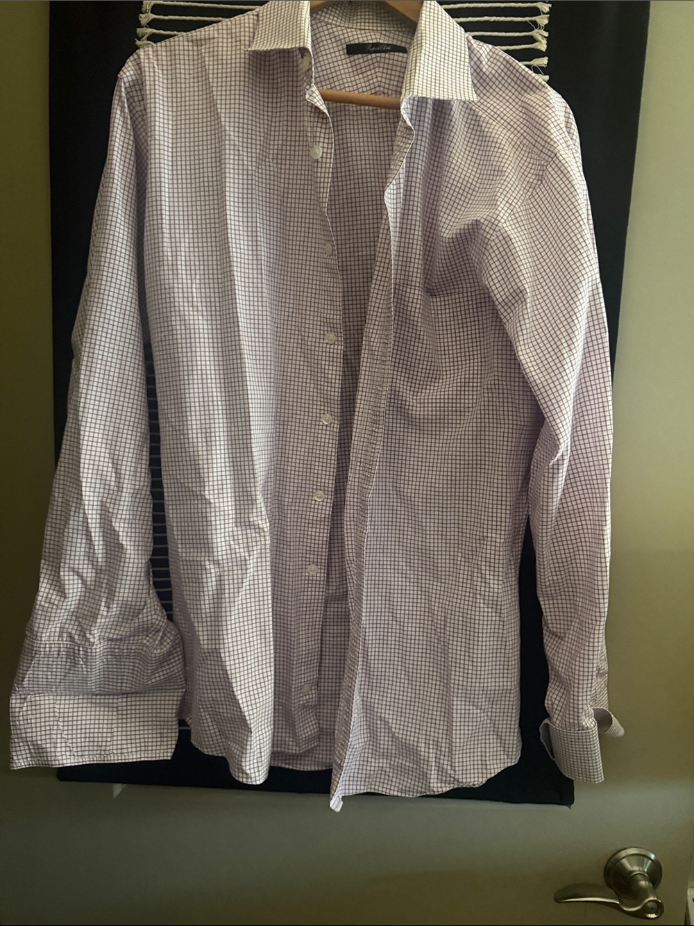 Men's Check Dress Shirt - Tailored Violet Check